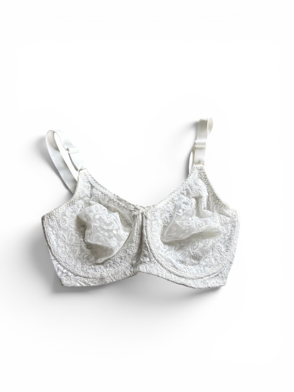 WonderBra White Lace Full Coverage Underwire Bra 34DDD
